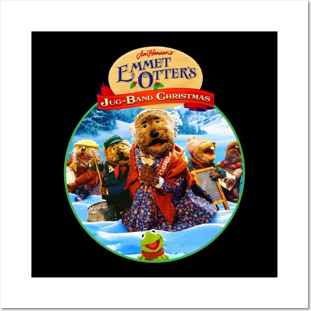 Funny Emmet Otters Jug Band Christmas Vintage Wall Art by makakoli77